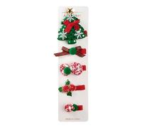 Kuehssn Christmas Hair Clips Toddler | Holiday Hairpin Set | Set of 5 Hair Clips for Women, Decorative Festive Holiday Hairpins, Christmas Hair Accessory
