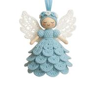 Kuehssn DIY Crochet Angel Ornament Kit, Handmade Crochet Angel Doll Ornament, Christmas Tree Decoration, Warm Home Party Decor Embellishments, Random Color