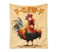 Kuehssn F-Caw-F Funny Blanket Gag Gift | Chicken Winter Warm Soft Gag Wrap | Novelty Blanket Bed Throws Bedroom Decor | For Sofa Bedroom Living Room Farmhouse Men Women Kids