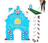Kuehssn Golf Games for Kids,Christmas Funny Toy Portable,Holiday Gingerbread Golf Set Party Games - for Teens Adults Family Living Room Outdoor Party Gatherings Events Celebration