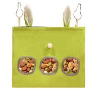 Kuehssn Hay Feeder,Suspensible Hay Bag for Rabbits - Washable Storage Manager Fun Decor, Adorable Slow Eating Feeding Pouch for Small Animals