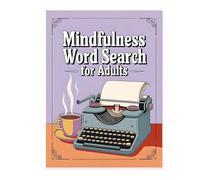 Kuehssn Mindfulness Word Search Book, Word Search Books For Adults, Including 400+ Puzzles, Multilevel Words Searchs Books For Adults Men Women Relaxing