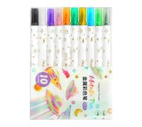 Kuehssn Paint Pens - 10 Piece Permanent Paint Marker | Permanent Oil-Based Art Pen Supplies for Fabric Ceramic Stone Rock Painting Canvas Tire Mug Metal