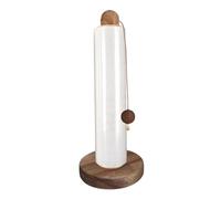 Kuehssn Paper Towel Holder Wood - Kitchen Paper Towel Stand,Toilet Tissue Storage Holder for Hair Bands Cling Film Dishcloths