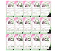 Kuehssn Party Invitation, Let's Have A Wickeds Good Time, 15pcs Birthday Invitations, Viewing Party Invites, Witch Hat Pattern Carnival Event Invitations