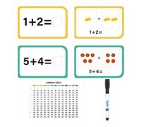 Kuehssn Toddler Math Flash Cards, Mathematical Mental Arithmetic Card, Mathematical Mental Arithmetic Flashcard Portable for Boys Girls Preschoolers