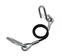Kuehssn Tow Rope - Tow Rope with Hooks,27.55 Inch with Galvanized S Spring Hook Steel Wire Reinforced Core Adjustable Anti-slip Harness for Car Men Road Driving