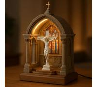 Kuehssn Virgin Mary LED Devotional Table Lamp, Virgin Mary Catholic Decor Vintage Lamps, Decor for Bedroom Living Room Reading Nook Christmas Bookshelf