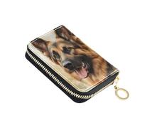 KUEJOP Credit Card Holder Little West Highland White Terrier Dog Small PU Leather Zipper Card Case Wallet for Women, Multicolor04, One Size, Casual