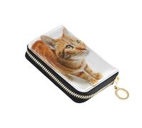 KUEJOP Credit Card Holder Little West Highland White Terrier Dog Small PU Leather Zipper Card Case Wallet for Women, Multicolor11, One Size, Casual
