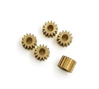 KUENCE 141.5A 142A 0.3M Brass Pinion 14 Teeth OD 4.8mm Hole 1.5mm / 2mmTight Fitting Small Modulus Copper Cogwheel 5pcs/lot (Size : 1.48mm- Height 4mm, Color : 14 Teeth x5PCS)