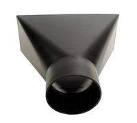 KUENCE Dust Collector Hood For Rectangular Suction Port Funnel Shape Mouth Industrial Vacuum Cleaner Connector Accessories