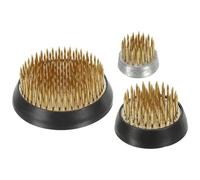 Kueohse 0.9/1.4/2.4Inch Flower Frogs Ikebana Kenzan, 3 Pcs Flower Arranger Tool Brass Floral Frog Pin Holder, Easy to Use Fine Workmanship