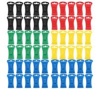 Kueohse 100 Pcs Portable Hook Sock Clips Laundry Clips for Washing Machine and Dryer with Hooks, Directly in the Drawer Without Folding