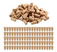 Kueohse 100Pcs Tapered Wine Cork Reusable Wood Corks Portable Sealing Wine Stopper Wine Bottle Cover for Bottles Wine