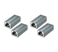 Kueohse 10Gbps RJ45 Connector Female to Female Gigabit Network Extender for Cat8 Cat7 Cat6 Cat5 Ethernet Cable Adapter 4Pcs