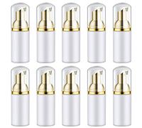 Kueohse 10PCS 30ML Plastic Foaming Bottle Soap Mousses Liquid Dispenser,Froth Shampoo Lotion Bottling Foam Bottles