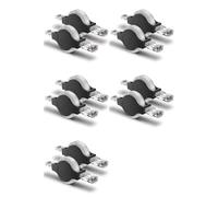 Kueohse 10PCS Portable RJ45 Cat 5 5E Retractable Ethernet LAN Network Patch Cable 10/100 Mbps 1.5M/5FT