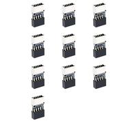Kueohse 10X Motherboard USB2.0 9Pin to TYPE-E Female Adapter Chassis TYPE-C Socket 9-Pin USB 2.0 Extender Card