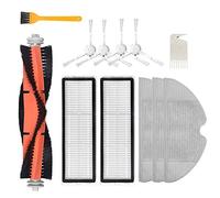 Kueohse 12Pcs for F9 Robot Vacuum Cleaner Main Brush Side Brush Hepa Filter Mop Cloth Accessories Parts