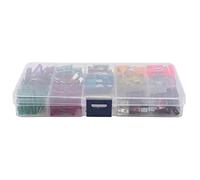 Kueohse 130Pcs Standard Blade Car Fuse Assortment,1A 2A 3A 4A 5A 7.5A 10A 15A 20A 25A 30A 35A 40A Auto Medium Blade Fuses Kit - Atc/Apr/Ato/Ats Automotive Fuse Assortment