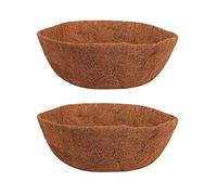 Kueohse 14 Inch Liner for, 2PCS Round Replacement Plant Basket Liners Natural Fiber Liner for Hanging Basket