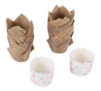 Kueohse 150 Pcs Tulip Cupcake Liners Baking Cups Muffin Liner Grease-Proof Paper Cupcake Wrappers for Wedding, Birthday Party