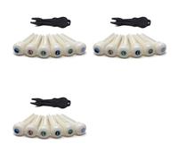 Kueohse 18X Guitar Cattle Bone Material Acoustic Guitar Bridge Pins with Pearl Shell Dot for Acoustic Folk Guitar Accessories