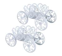 Kueohse 2-Pack Single Princess Carriage Cupcake Stand Holder Display