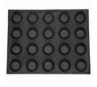 Kueohse 20-Hole Silicone Mold Cake T Mini Pizza Model Round Bread Hamburger Mold Non-Stick Baking Tray Tool