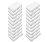 Kueohse 20Pcs Magic Multi Sponge Clean Foam Cleaner Cleansing Eraser Car Wash Kitchen 10cm×6cm×2cm(White)