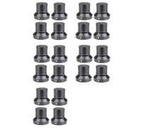 Kueohse 20X Speaker Isolation Stand Lead Alloy Adjustable Tray Pad Ceramic Ball Foot Speaker Stand Isolation Feet Spike Black