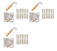 Kueohse 21 Metal Harp String + 21Pcs String Pin Nails + Tuning Wrench,for Lyre Harp Small Harp Musical Stringed Instrument