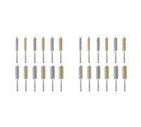 Kueohse 24Pc Wire Bore Brush Bore Cleaning Brush Brush Set Stainless Steel Wire Twisted Brush for Drill Impact Driver in 6 Sizes