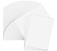 Kueohse 25 Sheets Printable Vinyl Sticker Paper Self-Adhesive Waterproof Matte White Printing Paper Sheet, for Inkjet Printer