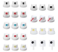 Kueohse 27pcs Spraying Paint Caps & Nozzles Kit Universal Spraying Can Nozzle Kit for Montana/Rust-Oleu Sprays Paint Tips for Graffiti, Auto Repair, DIY Projects