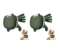 Kueohse 2X Neck Massager, Portable Shiatsu Neck and Back Massager, Electric Deep Tissue 4D Kneading with 3 Massages Levels