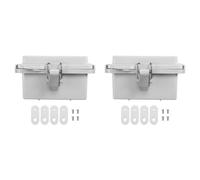 Kueohse 2X Outdoor Electrical Junction Box ABS Plastic & Hinged Cover Stainless Steel IP67 for Electrical Projects