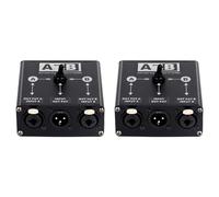 Kueohse 2X Passive 2 in 1 Out or 1 in 2 Out XLR Balanced Audio Source Switcher Box Manual