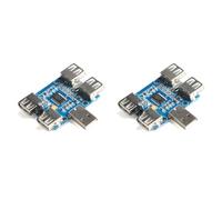 Kueohse 2X USB HUB USB2.0 Hub HUB 4-Port Controller USB Expansion Module GL850G Chip for USB Lighting and Related USB Devices