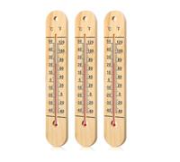 Kueohse 3 Pcs Wall Thermometer Indoor Large Outdoor Thermometers for Patio Double Scales Thermometer for Temperature Home Pool