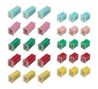 Kueohse 30 PCS Car Fuses Assortment Kit,Automotive Combination LOW and TALL Box Shaped Fuse Kit,for Car/RV/Truck/Motorcycle/Boat