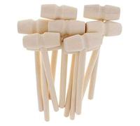 Kueohse 30PCs Mini Wooden Hammer for Lobster Crab and Other Shellfish,Solid Wood Mini Mallet Knocking Planet Cake Wooden Hammer