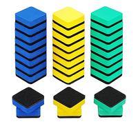 Kueohse 30Pcs Whiteboard Eraser Washable and Reusable Magnetic Whiteboard Eraser for Cleaning Dry Erase Markers