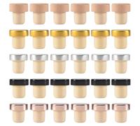Kueohse 30PCS Wine Bottle Cork Stopper T Shaped Wine Stopper Tasting Cork Replacement Reusable Cork Glass Beer Bottle Sealing