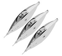 Kueohse 3Pcs Silver Metal Tatting- Kit for Beginners with Bobbin Supplies, Premium Iron Needle-Shuttles