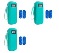 Kueohse 3X Insulin Cooler Travel Case with Temperature Display Waterproof Insulin Pen Cooler Bag Organizer Bag for Diabetics