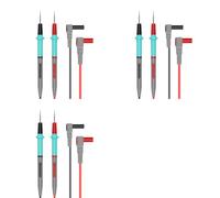 Kueohse 3X Multimeter Test Leads Silicone Line 1000V 20A Needle-Tip Probe Tester Multimeter Cable