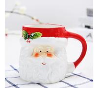 Kueohse 400Ml Mug Cartoon Cute Kawaii Christmas Mug 3D Ceramic Cup Milk Coffee Water Cup Mug