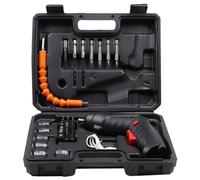 Kueohse 47 PCS Electric Screwdriver Cordless Screwdriver Black Plastic+Metal 3.6V Cordless Drill Screwdriver Rechargeable